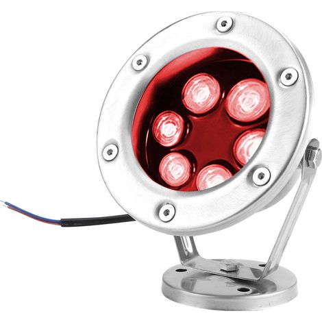 LED-Unterwasserleuchte RGB Rot 24W (1/5)