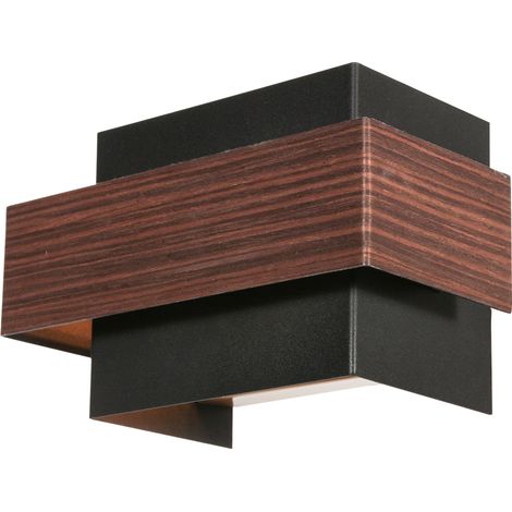Steinhauer - applique murale - Muro - bois noir - métal - G9 - (1/4)