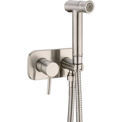 1 Kit Robinet Bidet Laiton Mitigeur Chaud Froid Douche Main Acier Tuyau 120cm Salle Bain (1/5)