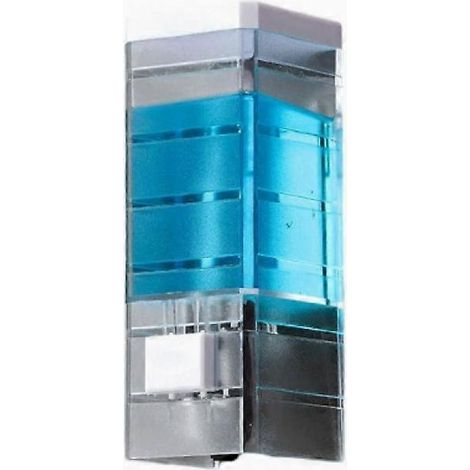 Distributeur de savon mural, distributeur de savon mural sans perçage, distributeur de savon mural pour douche, shampoing, gel douche, désinfectant, (1/5)