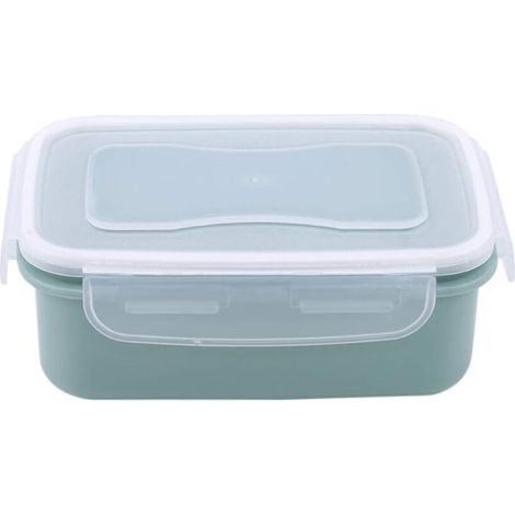 Boîtes à lunch pliables portables pour aliments, fruits, salade, bac à légumes, multi-usages, résistantes à l'humidité, pour les devoirs scolaires (1/4)