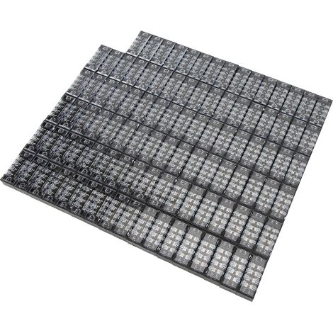 Lot de 100 borniers TB-1504L 15 A 600 V, 4 sections, à jonction cuivre.