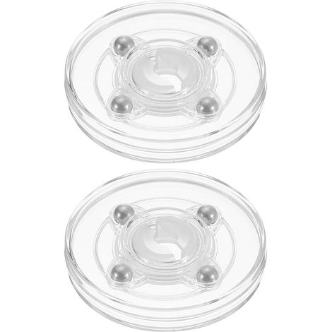 2Pcs Plateau Tournant en Acrylique 2.5 Pouces (1/5)