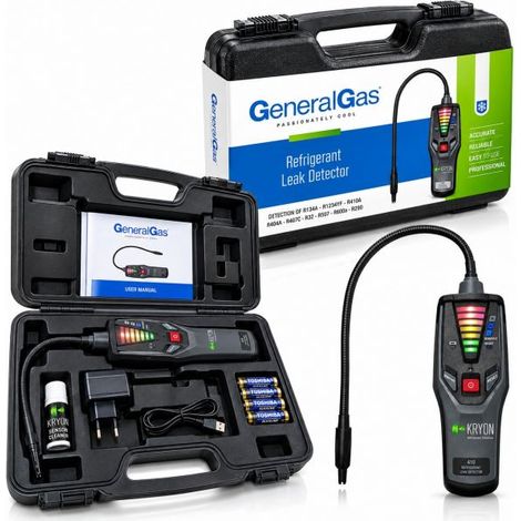 Cercafughe Elettronico Gas Refrigerante e Azoidro Rapporto di Taratura incluso (1/5)
