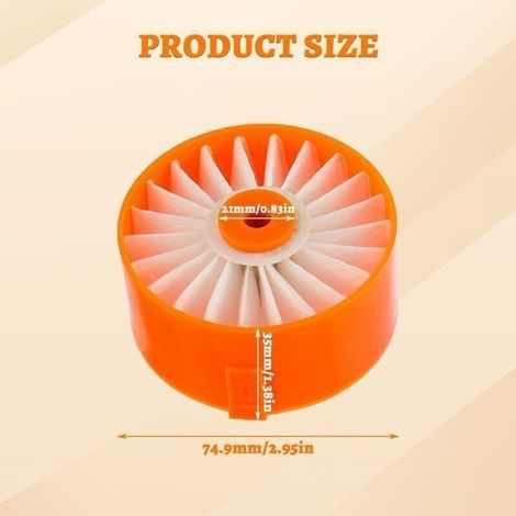 4er-Pack Filter für Black & Decker BSV2020, BSV2020G und BSV2020P Powerseries Akku-Staubsauger Zubehör (1/4)