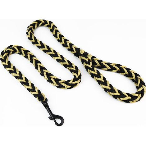 Laisse tressée simple face à huit brins pour chien - Câble de traction pour chiens de grande et moyenne taille - L