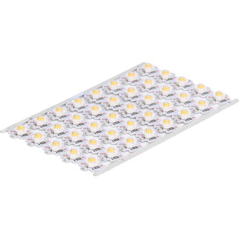 Hochleistungsfähige 1W 12V SMD-LED-Lampe, Lichtchip mit Aluminiumträger, ideal für DIY, Werkstatt, Modellbau, Stirnlampe, Miniatur-Scheinwerfer, Schrankbeleuchtung, Modelllampe, Scheinwerfer (40 Stück (1/5)