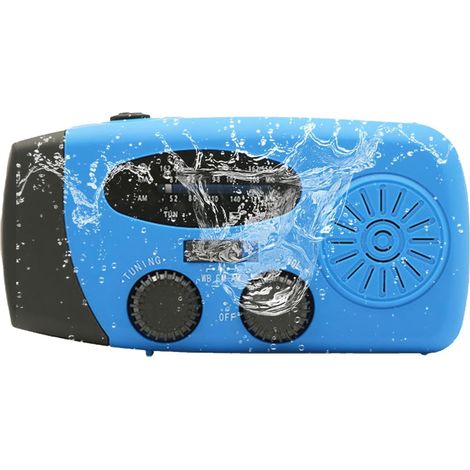 Générique Radio à manivelle, solaire - rechargeable,Lampe de USB, (1/5)