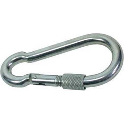 10PZ MOSCHETTONI CON CHIUSURA A GHIERA IN ACCIAIO NICHELATO - ø mm. 11x120