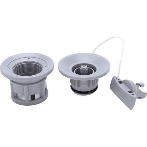Valve à air pour bateau gonflable, kayak et canot pneumatique, pièce de rechange pour valve de gonflage, grise (1/5)