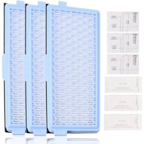 Lot de 3 filtres HEPA pour aspirateurs Miele – Filtre moteur et filtre Active AirClean – Compatible S4 S5 S6 S8 C2 C3 C1 S4000 S5000 S6000 S8000 (1/5)