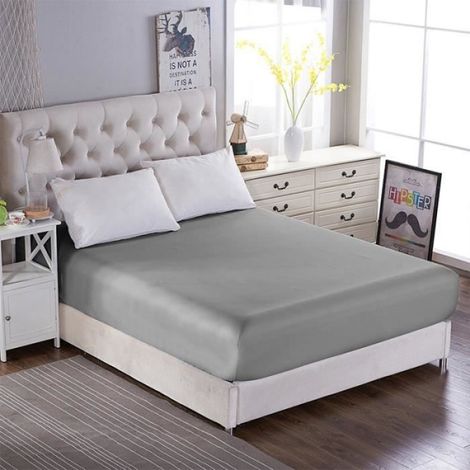 Drap Housse - 140x200x25 cm - Microfibre - Respirant - Résistant (1/4)