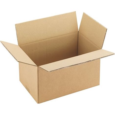 Caisse américaine kraft brun double cannelure H 20 x L 22 x P 35 cm - Lot de 20