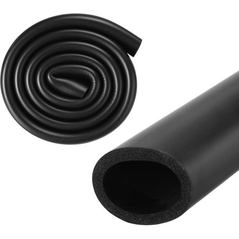 Tube en Mousse d'Isolation de Tuyau, 50mm ID 64mm OD 1m de Longueur, Tube en Mousse Souple Flexible pour Isolation de Tuyau pour Support de Poignée/Guitare [Noir] (1/5)