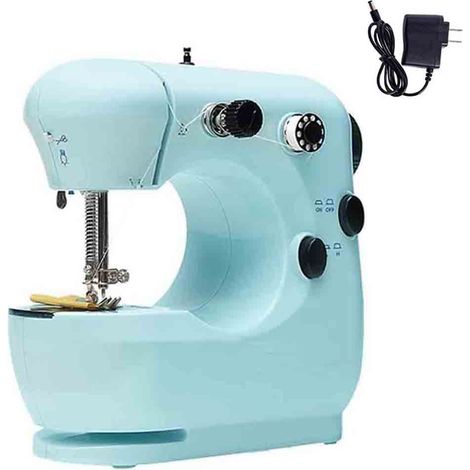 Machine A Coudre Portable - Double Vitesse - Pedale Et Lumiere Led - Pour Couture Et Broderie - 1 Unite (1/5)