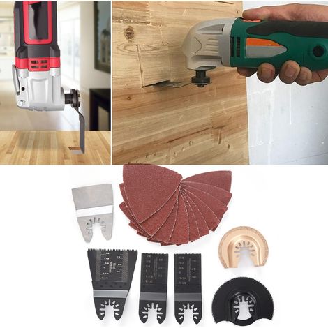 16 lames de scie à bois, disque de coupe, accessoire multifonction pour outils électriques de menuisier (1/5)