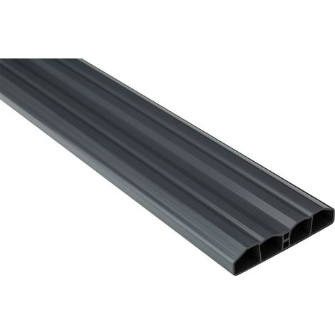 Restposten 63cm Zaunlatten hart glatt leicht PVC Balkonbretter Graphit PZL-31: 63 Zentimeter / 1 Zaunlatte