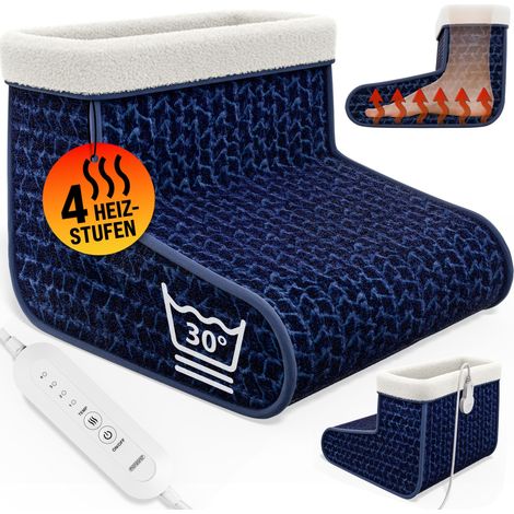 MONZANA® Electric Foot Warmer 4/6 Heating Levels 90min Timer Shoe Size 11.5 - 12 Feet Heating Warm Shoe Overheating Protection Washable
