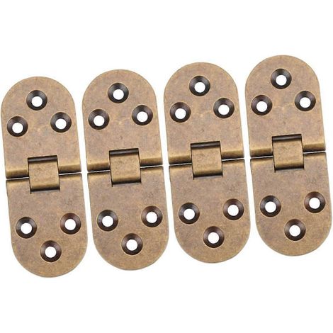 NUOBESTY Lot de 4 charnières métalliques invisibles pour meubles - Design durable et facile à installer (1/5)
