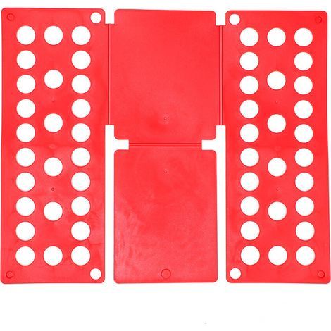 Planche à linge multifonctionnelle, aide au pliage des-Rouge