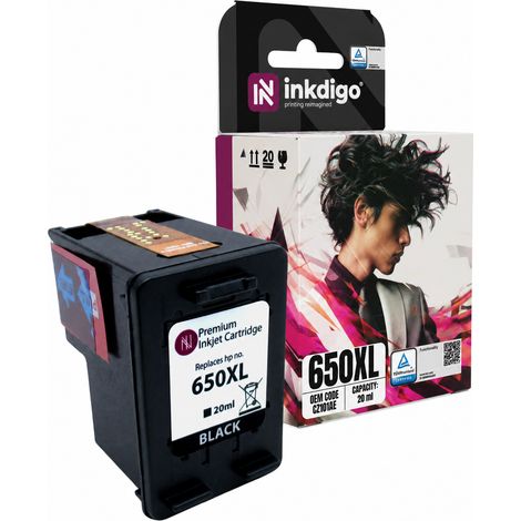 Inchiostro Inkdigo 650 XL compatibile con HP DeskJet 1515 InkAdvantage1515 certificato TÜV (1/5)