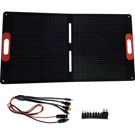 Pannello solare, design portatile, alta efficienza, 100W, 1 pezzo (1/2)