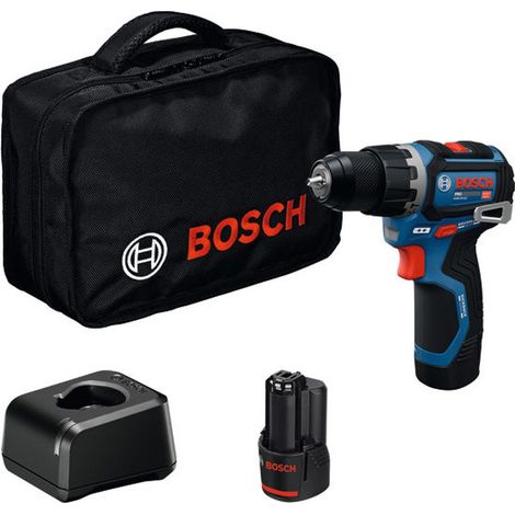 Bosch Professional Bosch Akku-Schlagbohrschrauber GSB12V-32, incl. 2x Akku GBA 2 Ah, Ladegerät, Werkzeugtasche (1/5)
