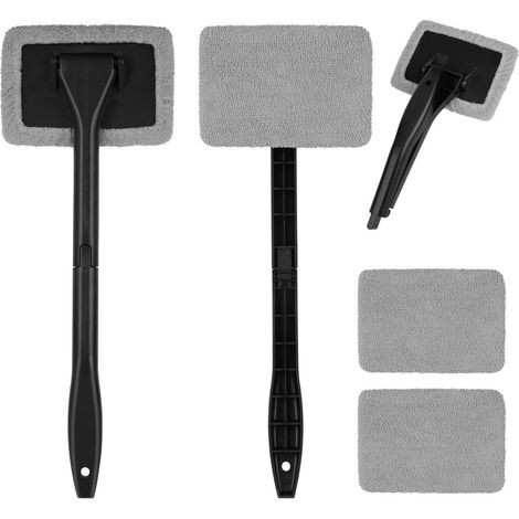 Autowaschbürste Teleskop mit 2 Mikrofaserpads, ausziehbarer Griff (1/5)
