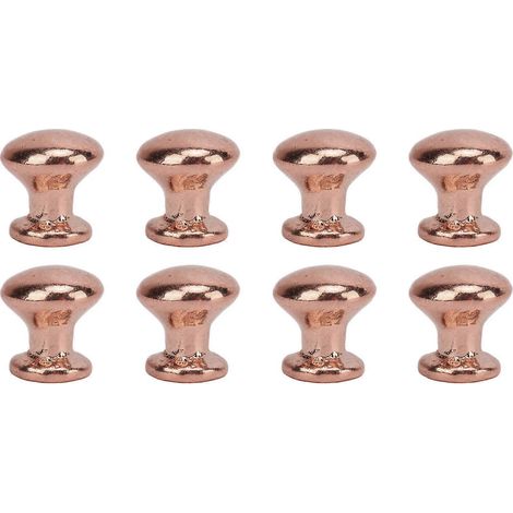 8 poignées miniature échelle 1:12, boutons de porte ronds en métal style simple, poignées de tirage pour maison de poupée, quincaillerie de porte miniature, lot de 8 pièces (1/5)