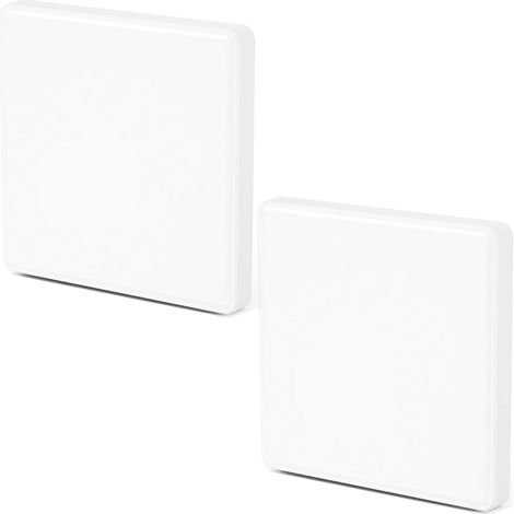 2 pcs Cache-prises et interrupteurs, Cache-prises 8,6 X 8,6 cm, Cache-prises Blanc, Cache-prises encastré pour prises ou interrupteurs inutilisés Blanc (2) (1/5)
