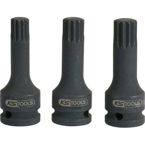 KS TOOLS 1/2" Kraft-Bit-Stecknuss XZN,lang,M16 ( 515.1174 )