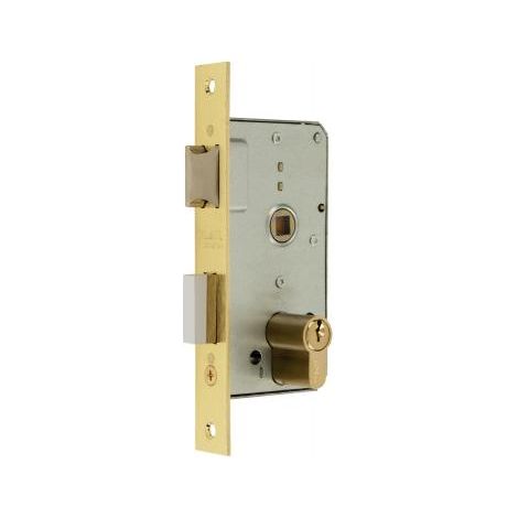 Cerradura Madera Embutir  23X35Mm 1501-2-35 Laton Canto Cuadrado Mcm (1/10)