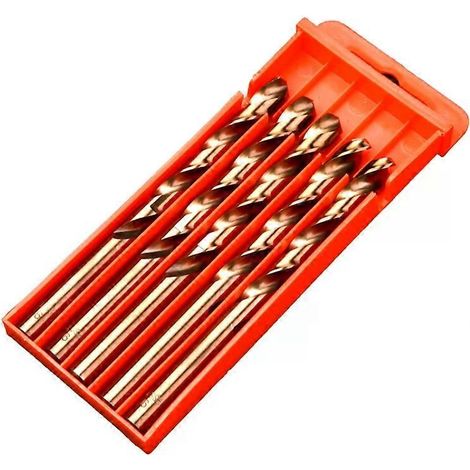 Forets hélicoïdaux en acier rapide de 13 mm - M35 Cobalt, entièrement rectifiés, lot de 5 (1/2)