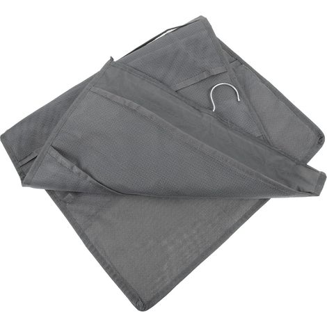 Organizador de armario – 15 bolsillos de doble cara – poliéster gris – calcetines/ropa interior (1/5)