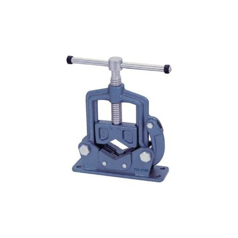 Tornillo de banco para tubos con mordazas de 90mm y tubos de 3 pulgadas TECWERK (1/2)