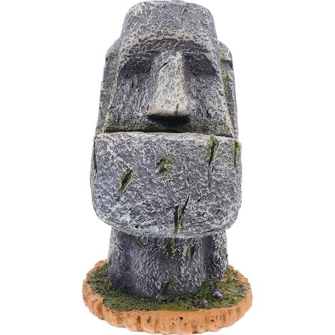 stylo en résine en forme de statue Moai organisateur pour