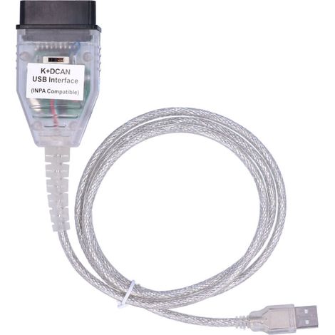 Jeffergarden Adaptateur de câble OBD 1224 V avec interrupteur pour outil de diagnostic de panne de voiture K+CAN K+DCAN (1/5)