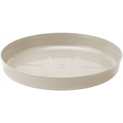 Sottovaso in cotone 16,9x2,4 cm, in plastica beige (1/4)