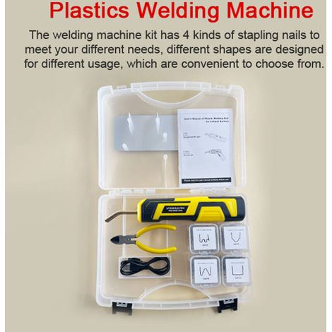 Portable plastic welding machine, car panel crack repair kit, thermal stapler, plastic repair tool with 400 staples. (1/5)
