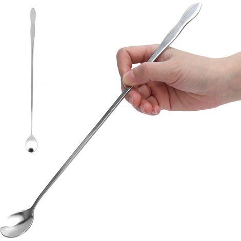 Cuillère de Cuisine en Acier Inoxydable, Longue et Écologique, pour Mélanger et Servir (1/5)