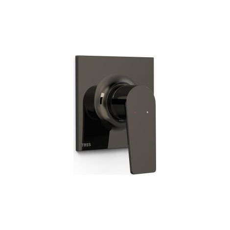 Pièce apparente pour boîtier encastré 1 voie Rapid‑box Project Noir Métallisé - TRES 22127810KM