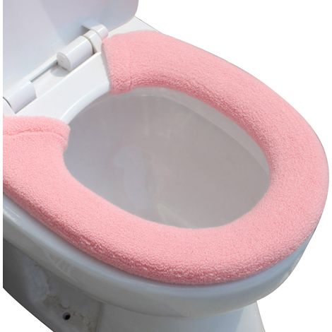 Housse de toilette épaisse pour usage domestique, coussin de toilette extra épais, coussin de toilette universel élargi, bouton, coussin de toilette (1/5)