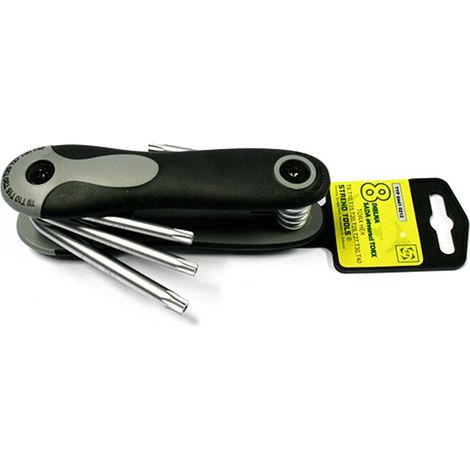 Schlüssel-Satz Strend Pro HK0208, 8-teilig, Torx, klappbar, Stift (1/2)