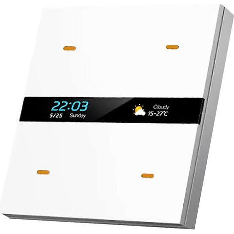 Panneau de commande M8 PRO Smart Zigbee Switch Tuya Home à 4 interrupteurs muraux électriques pour système domotique (blanc) (1/5)