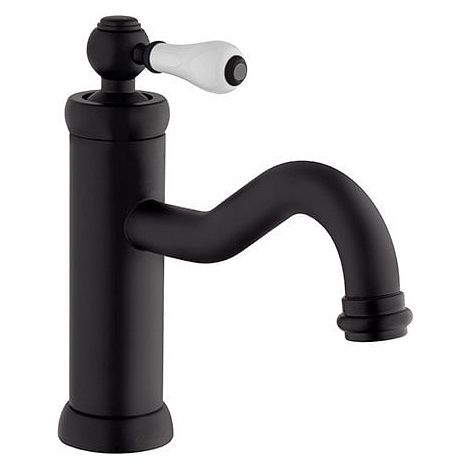 Rubinetto Miscelatore monoforo per lavabo serie Tosca YO Jacuzzi senza scarico 0TOYO086JA00 nero opaco (1/3)