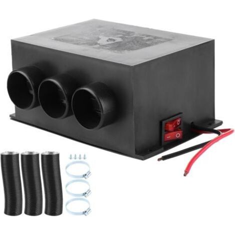 Chauffage de voiture Portable 12V, 3 trous, chauffage d'hiver, dégivreur de pare-brise, suppression du brouillard