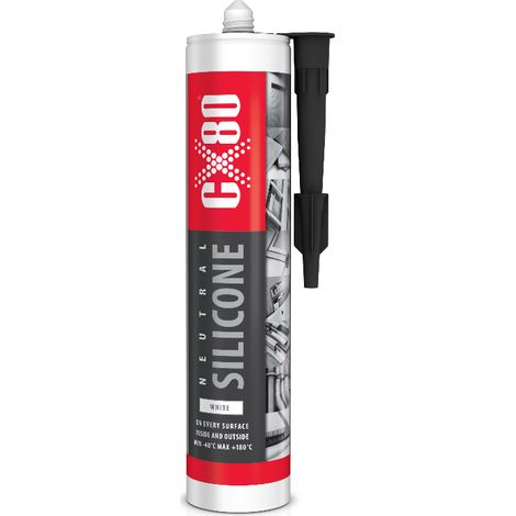CX80 Silikon-Konstruktionsdichtstoff neutral zum Verfugen weiß 300 ml