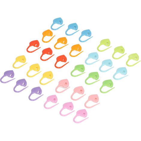 Lot de 50 anneaux marqueurs de mailles réutilisables et légers pour crochets et accessoires de couture (1/5)