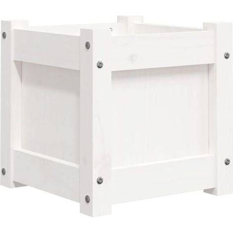 Jardinière - Bois Massif - 31 x 31 x 31 cm - Pour Balcon Jardin Terrasse - 1 Pièce (1/5)