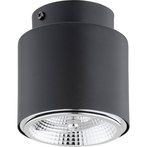 Spot plafond noir rond 12 cm ES111 15W NANO Emibig (1/5)